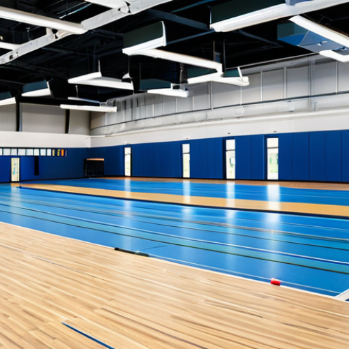 Home 14 Modern Sports Facility Management**
"A bright and modern sports facility interior, showcasing accessibility features like ramps and accessible restrooms. Advanced technology is subtly integrated, such as smart lighting and energy management displays. People of diverse backgrounds are actively participating in various sports activities. Fully clothed, appropriate attire, safe for work, perfect anatomy, correct proportions, professional architectural photography, high quality, family-friendly, promoting inclusion, sustainable design."
**